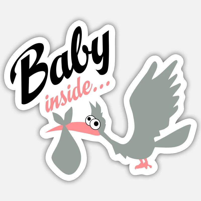 grossesse Sticker taille S (10 x 10 cm)