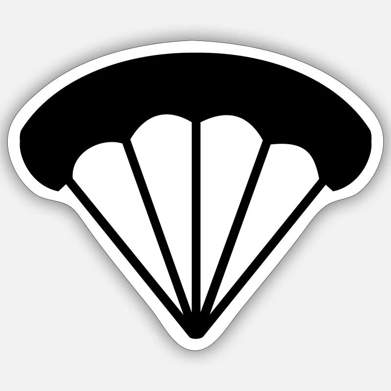 Fallschirm Sticker Größe S (10 x 10 cm)