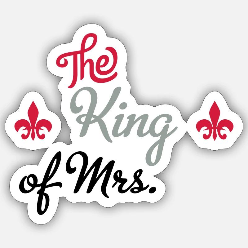 hochzeit - Sticker Größe S (10 x 10 cm) - Mattweiß