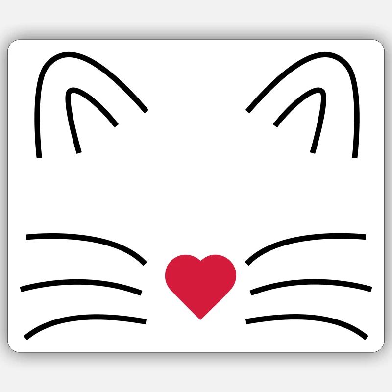 Cat Sticker size S (10 x 10 cm)