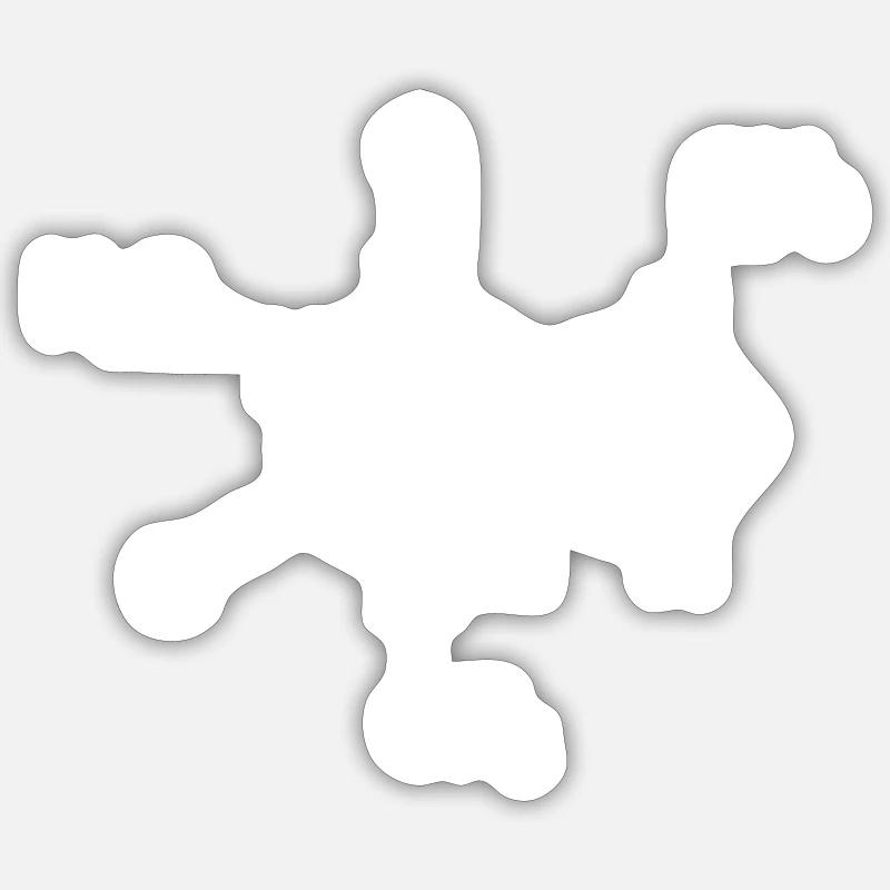 Koffein Molekül Strukturformel Sticker Größe S (10 x 10 cm)