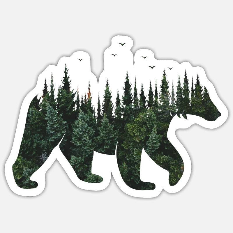 bear Sticker size S (10 x 10 cm)