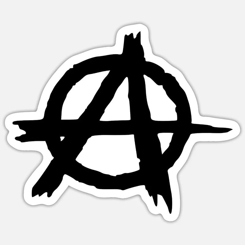 anarchy - Sticker size S (10 x 10 cm) - white matte