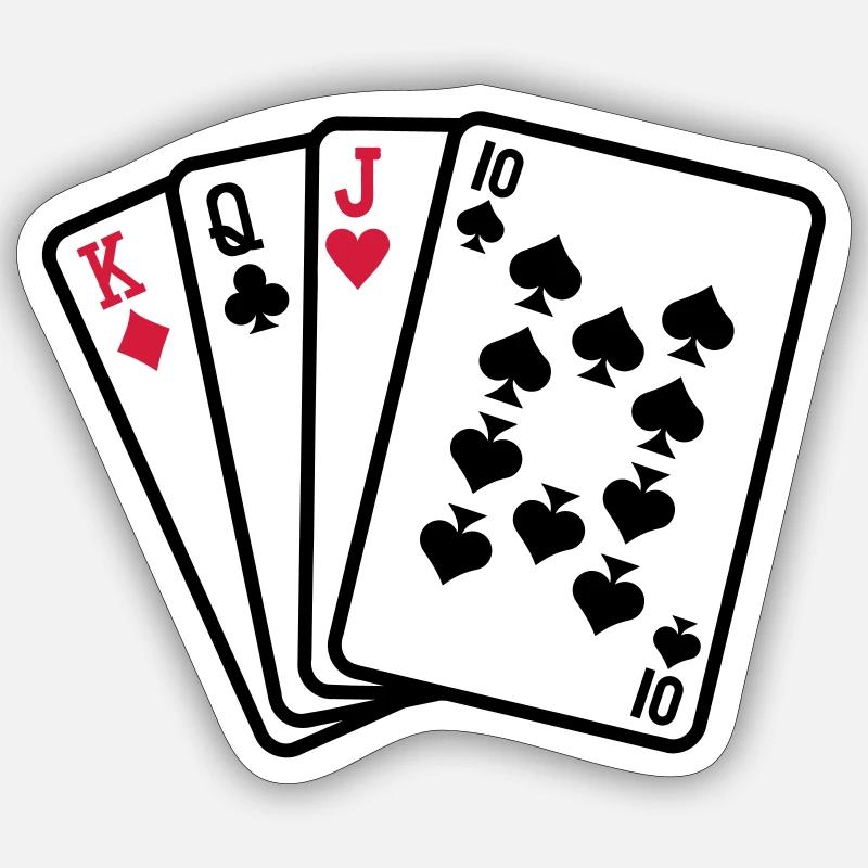 Skat - Sticker size S (10 x 10 cm) - white matte