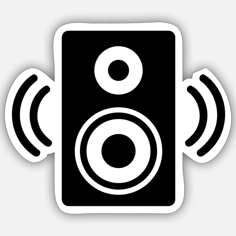Speaker Sticker size S (10 x 10 cm)