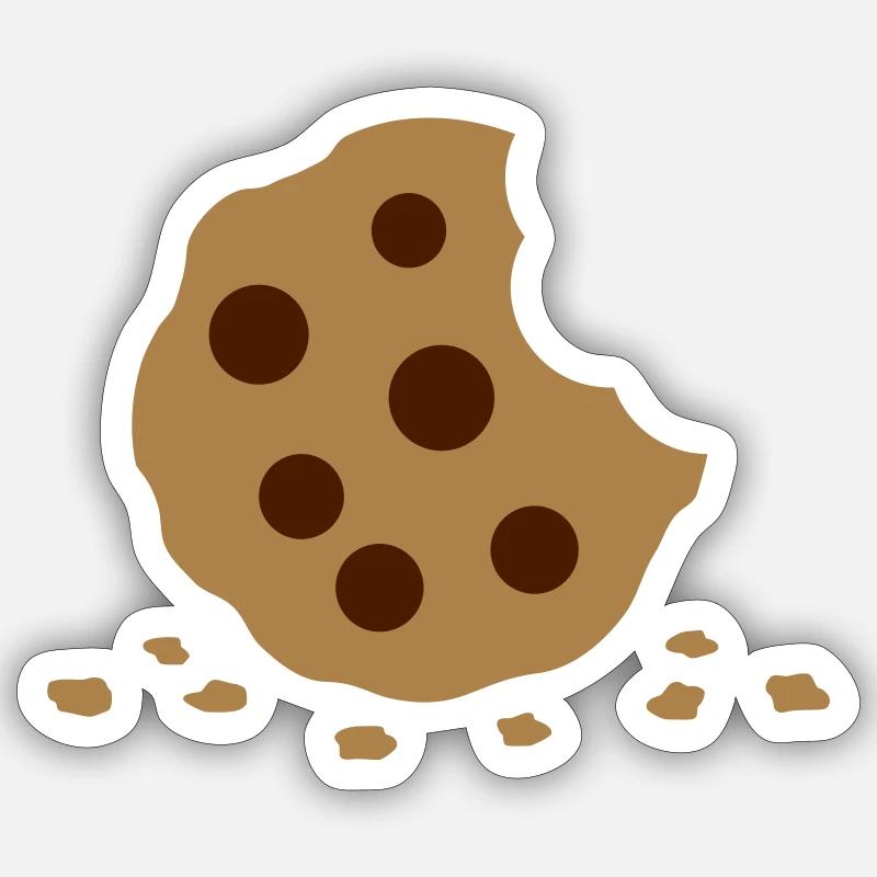 Biscuit - Sticker taille S (10 x 10 cm) - blanc mat