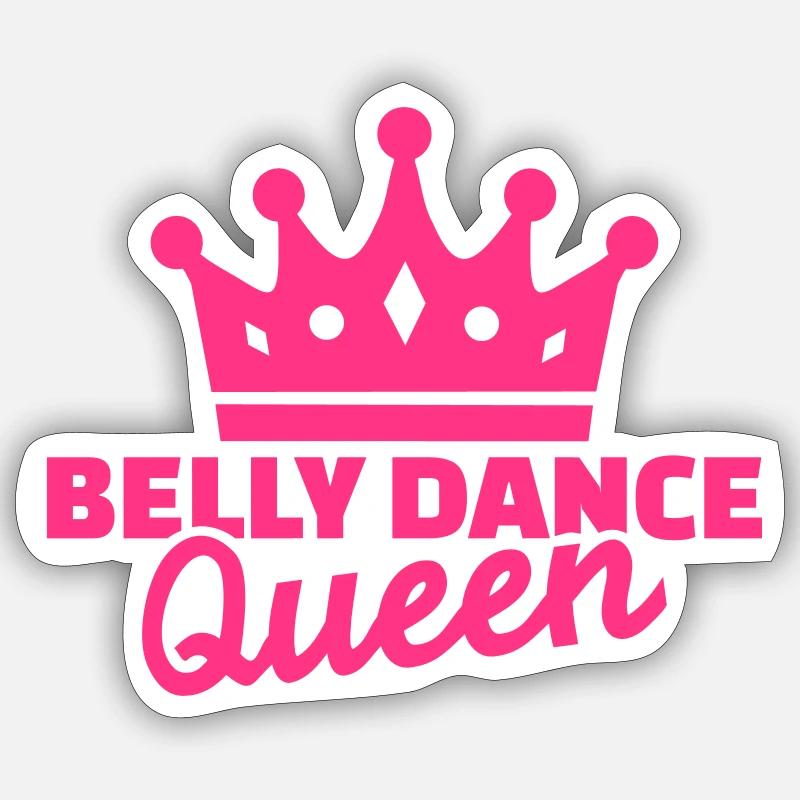 Belly dance Queen Sticker size S (10 x 10 cm)