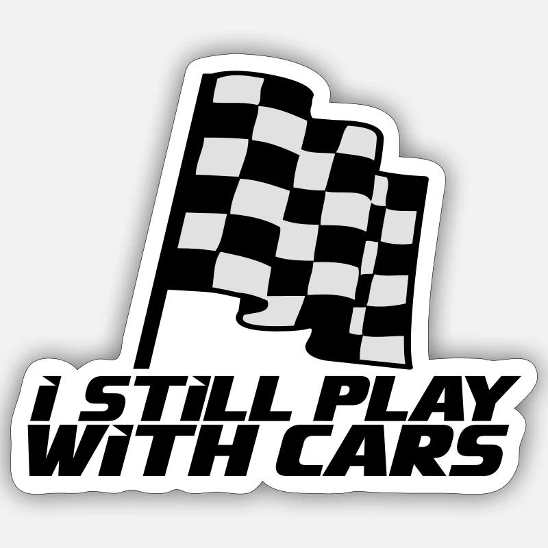 Autos - Sticker Größe S (10 x 10 cm) - Mattweiß