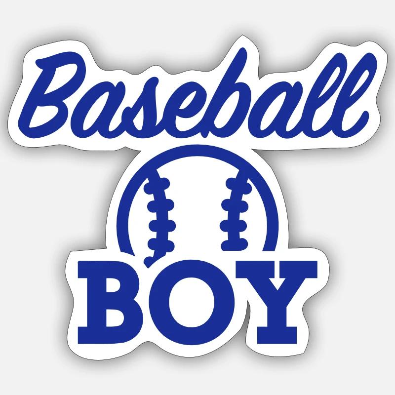 Baseball - Sticker Größe S (10 x 10 cm) - Mattweiß