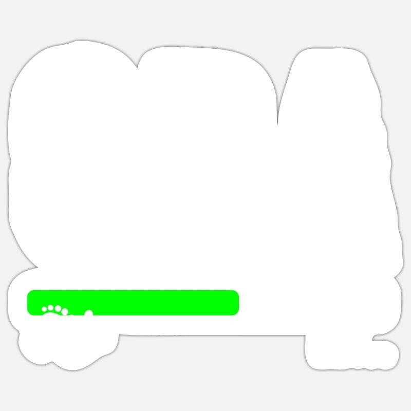 Opa Baby Ladebalken loading lädt Geschenk - Sticker Größe S (10 x 10 cm) - Mattweiß