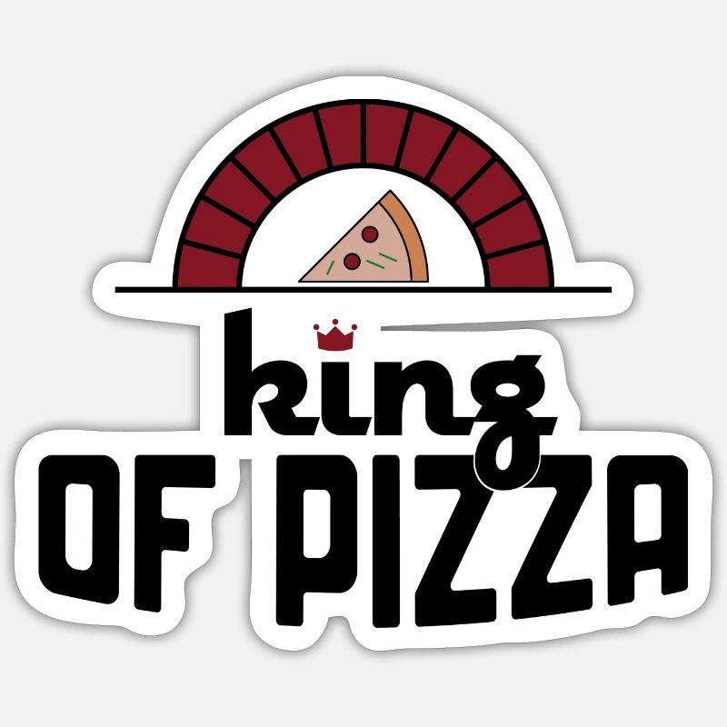 Pizza - Sticker size S (10 x 10 cm) - white matte