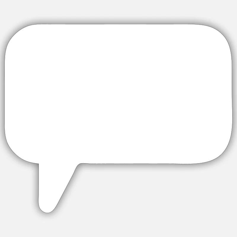 Speech Bubble Thought Bubble Label Speechbubble Sticker size S (10 x 10 cm)