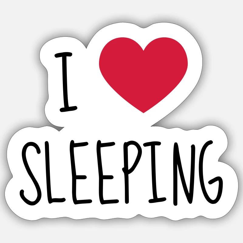 Sleeper Sleeping Schlaf Schläfer Dormir Dormeur Sticker size S (10 x 10 cm)