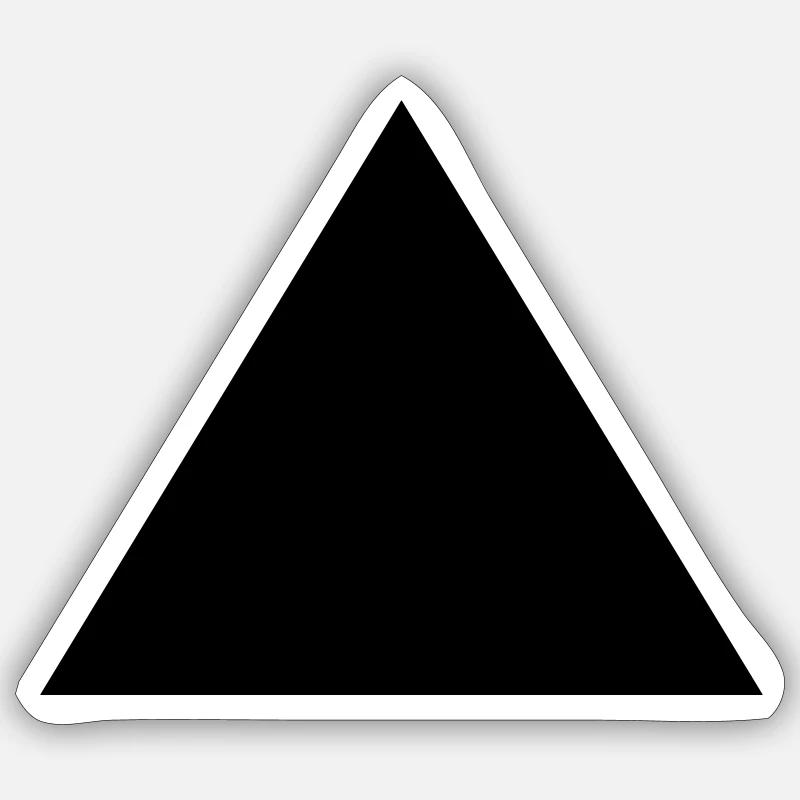 Triangle, pyramid (cheap!) - Sticker taille S (10 x 10 cm) - blanc mat