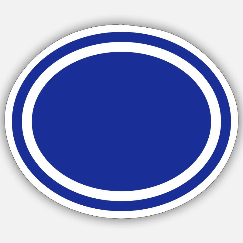 Ellipse, Background Sticker size S (10 x 10 cm)