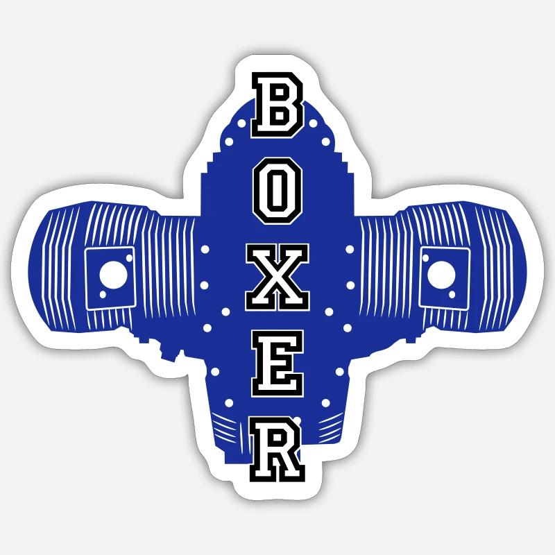 Boxer engine motorcycle motorcyclist biker engine Sticker size S (10 x 10 cm)