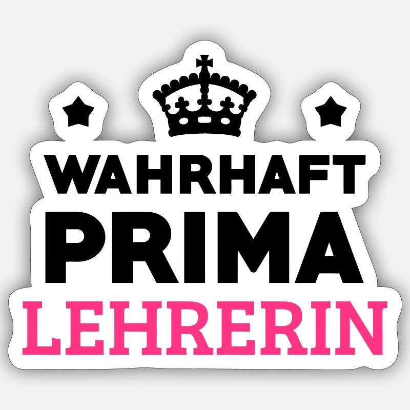 School Teacher Schule Lehrerin Ecole Prof Lehrer Sticker size S (10 x 10 cm)