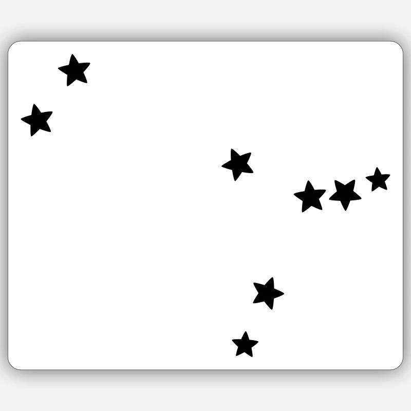 zodiac sign Gemini - Sticker size S (10 x 10 cm) - white matte
