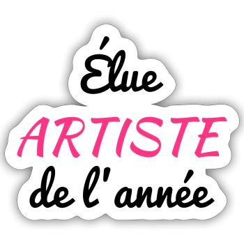 Artist / Art / Künstler / Artiste / Music / Kunst - Sticker size S (10 x 10 cm) - white matte - Front