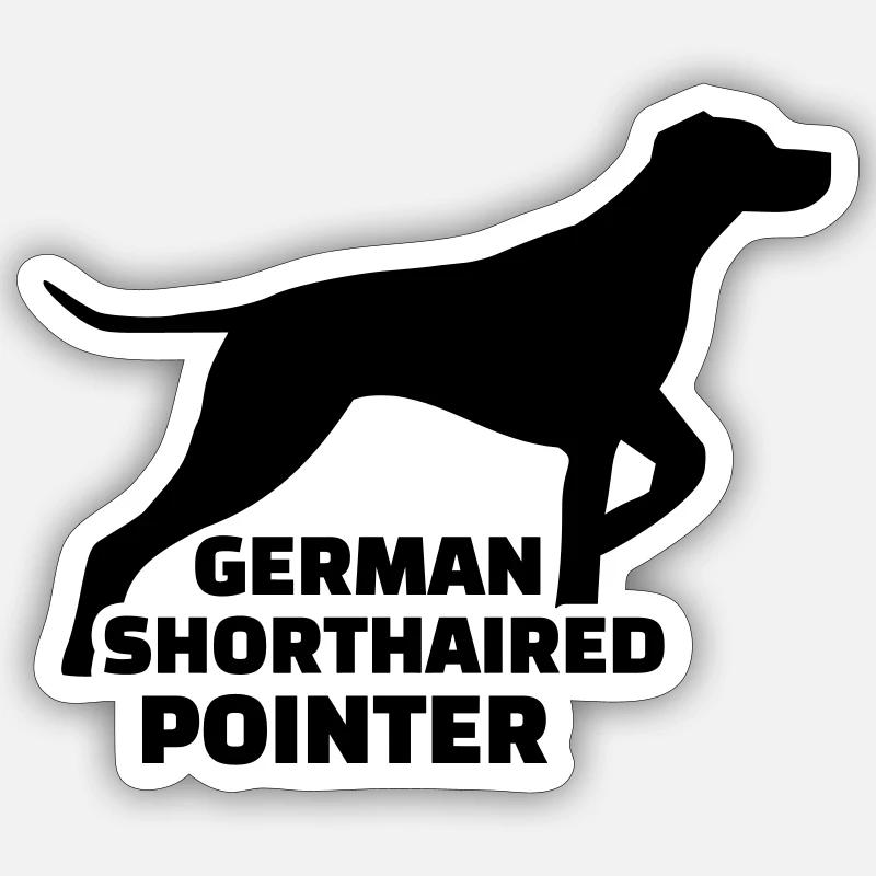 German Shorthaired Pointer - Sticker size S (10 x 10 cm) - white matte