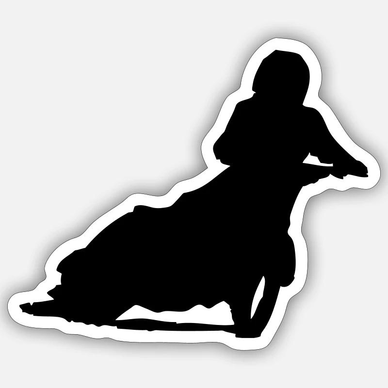 Speedway - Sticker Größe S (10 x 10 cm) - Mattweiß