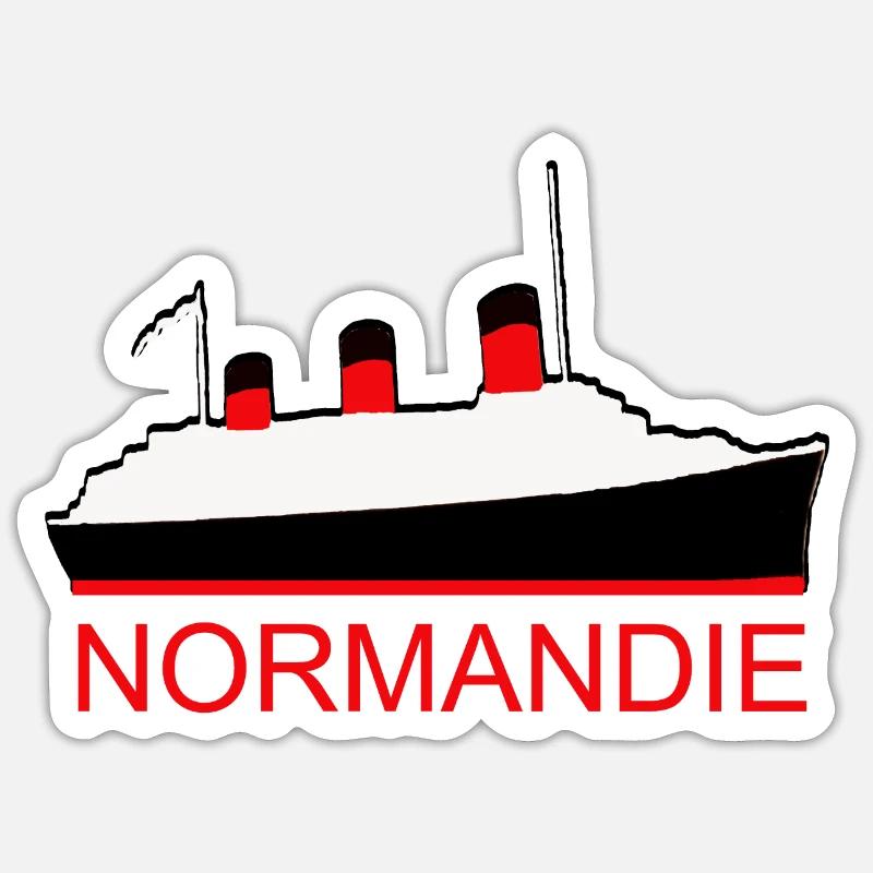 NORMANDY PACKAGE - Sticker size S (10 x 10 cm) - white matte
