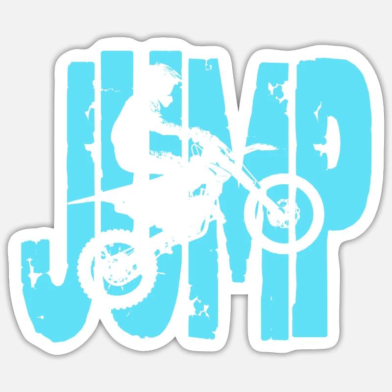 Jump - Sticker size S (10 x 10 cm) - white matte