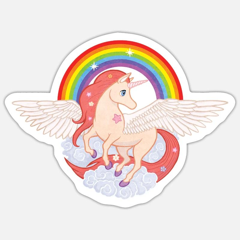 Pegasus Einhorn 01 Sticker Größe S (10 x 10 cm)