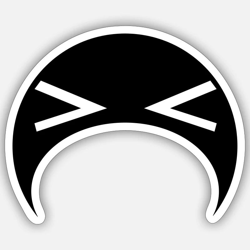puke - Sticker size S (10 x 10 cm) - white matte