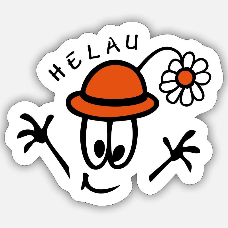 Carnaval Helau Sticker taille S (10 x 10 cm)