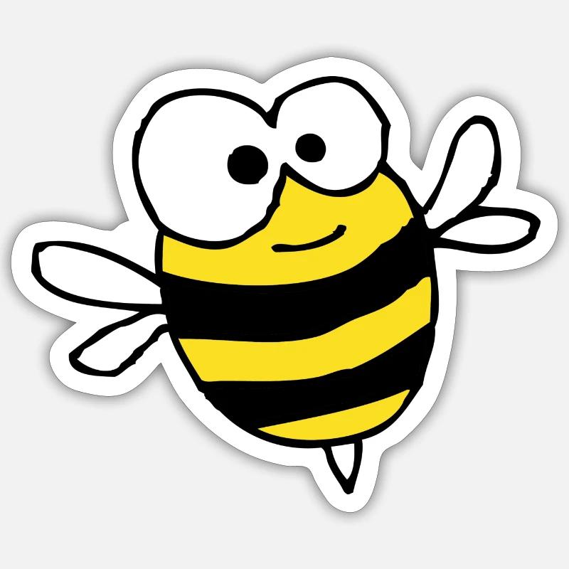 bee Sticker size S (10 x 10 cm)