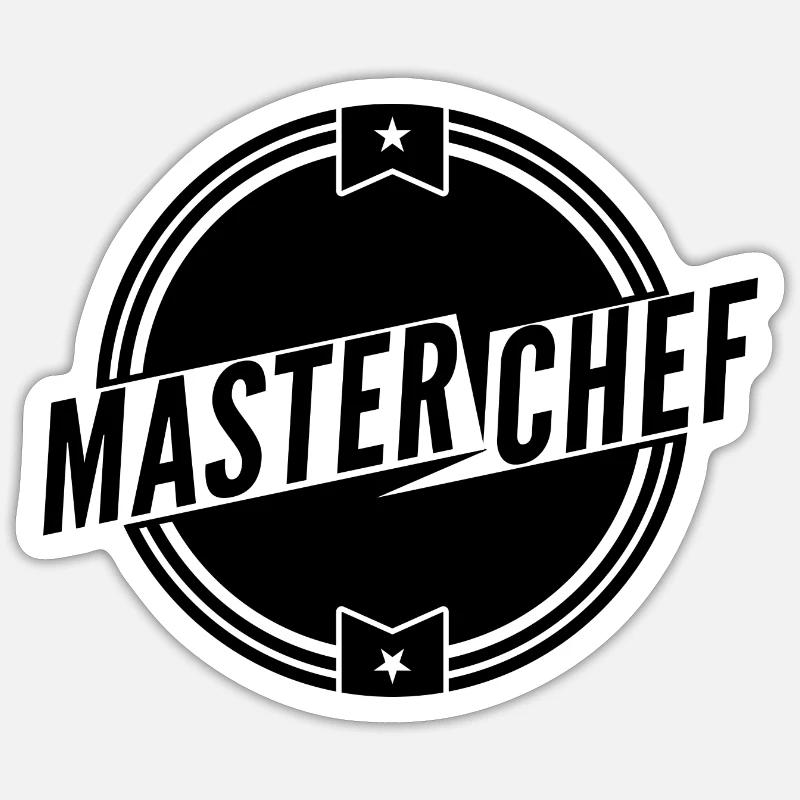 MASTER CHEF 2 - Sticker size S (10 x 10 cm) - white matte