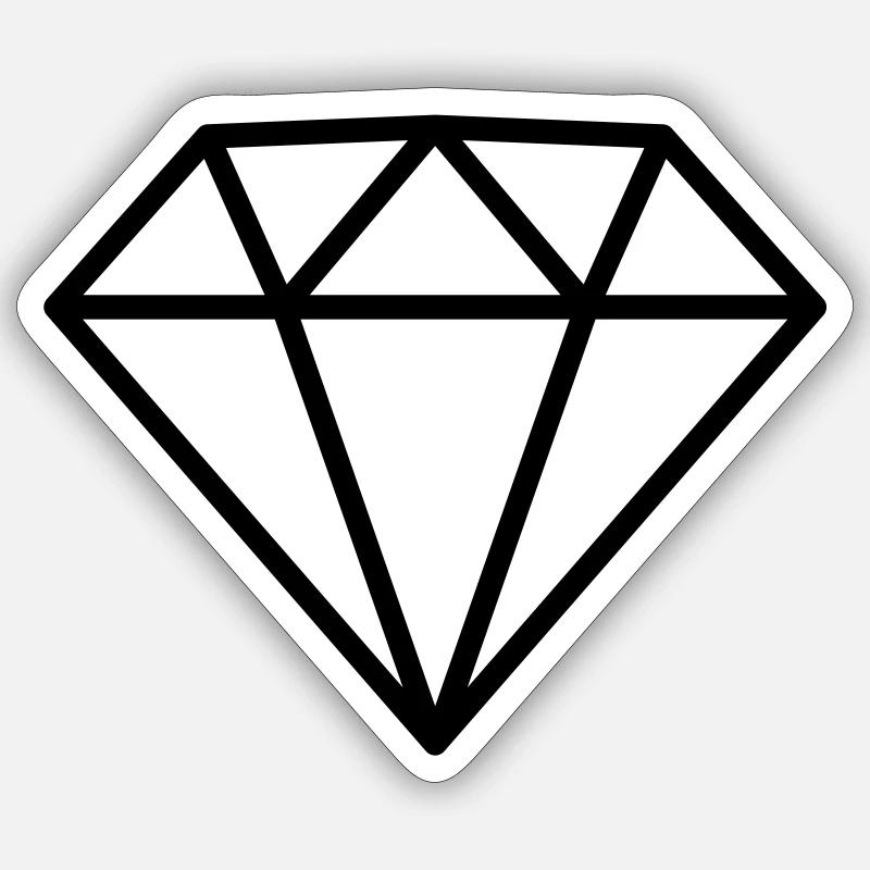 Diamond Sticker size S (10 x 10 cm)