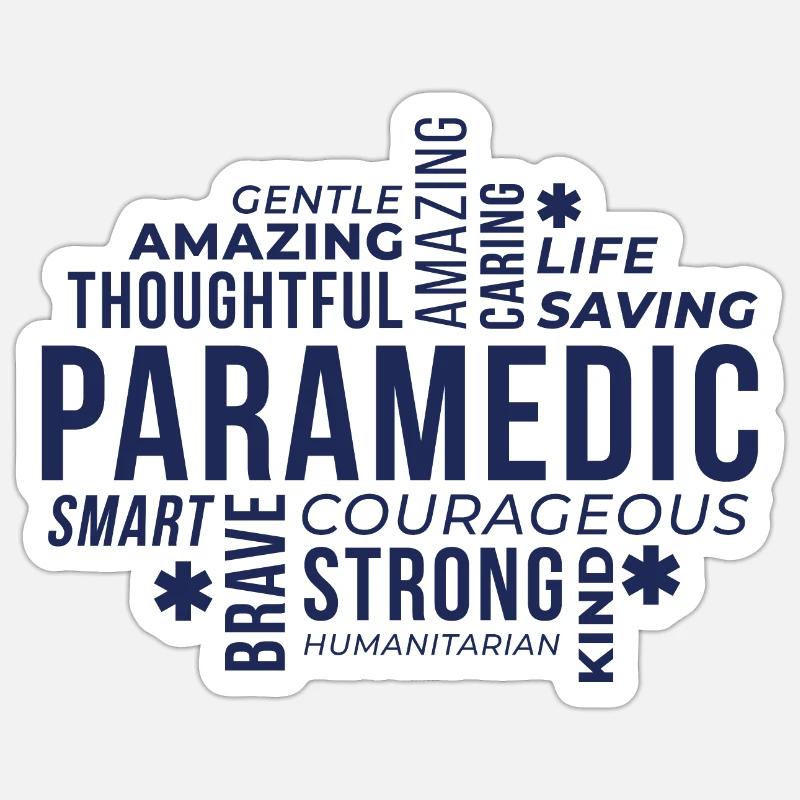 Sanitäter Held - Rettungsassistent Held Sticker Größe S (10 x 10 cm)