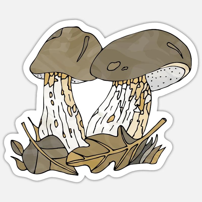 Fungi - Sticker size S (10 x 10 cm) - white matte