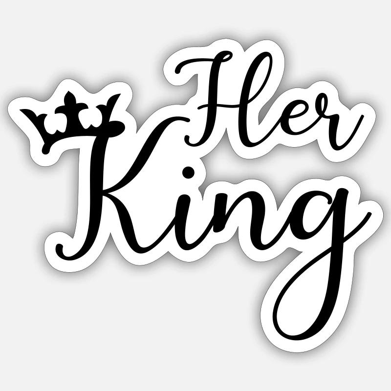 son roi Sticker taille S (10 x 10 cm)