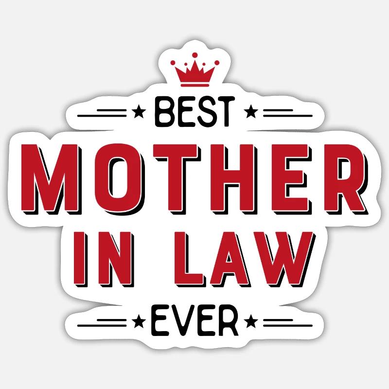 belle-mère Sticker taille S (10 x 10 cm)