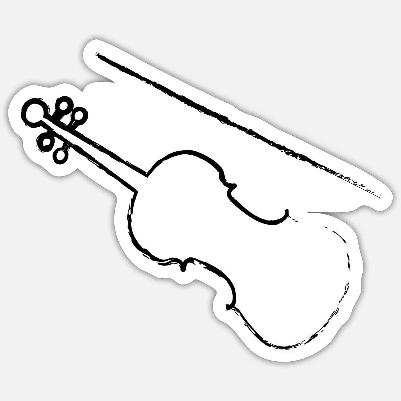 violon Sticker taille S (10 x 10 cm)