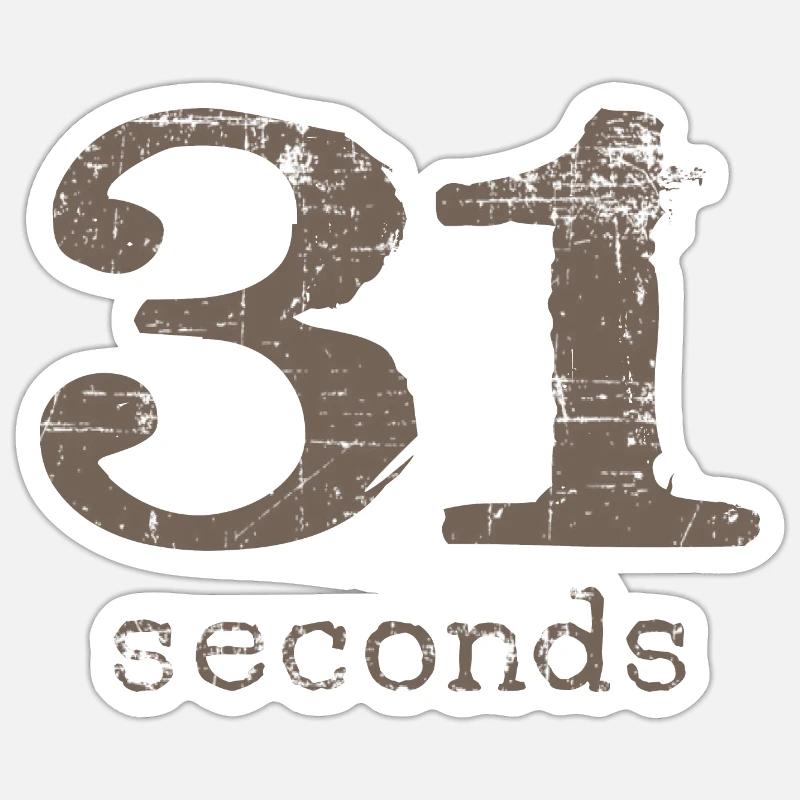 DNB | 31 Seconds | Andy C Oldskool Junglist - Sticker size S (10 x 10 cm) - white matte