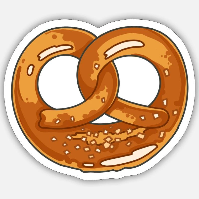 Brezel Sticker Größe S (10 x 10 cm)