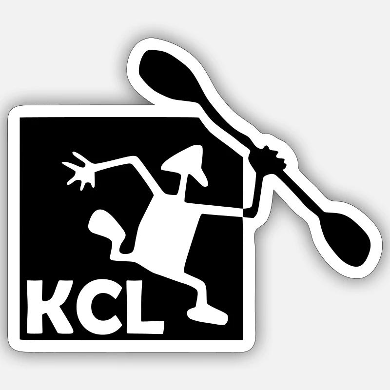 KCL Logo schwarz Sticker Größe S (10 x 10 cm)