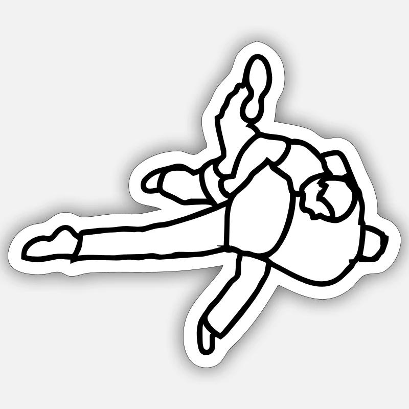Swing - Sticker size S (10 x 10 cm) - white matte