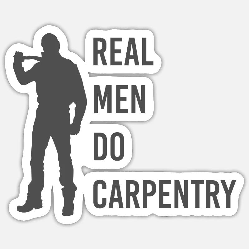 Carpentry only Sticker size S (10 x 10 cm)