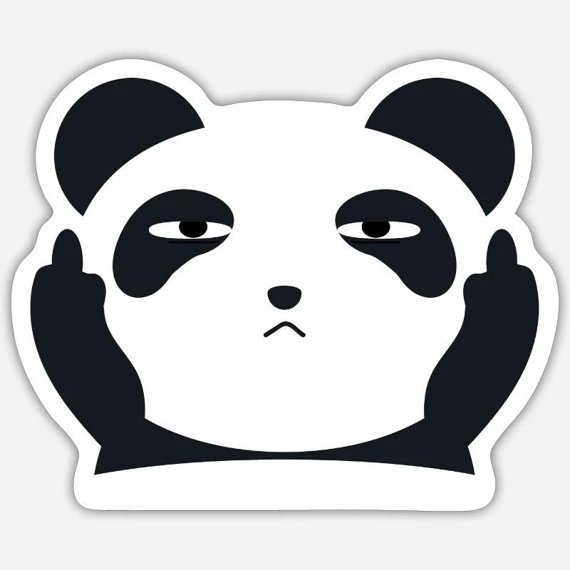 Mittelfinger Sticker Größe S (10 x 10 cm)