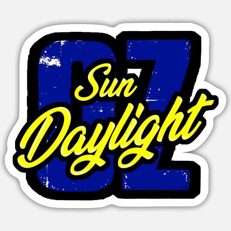 OZ SunDaylight 1 - Sticker Größe S (10 x 10 cm) - Mattweiß