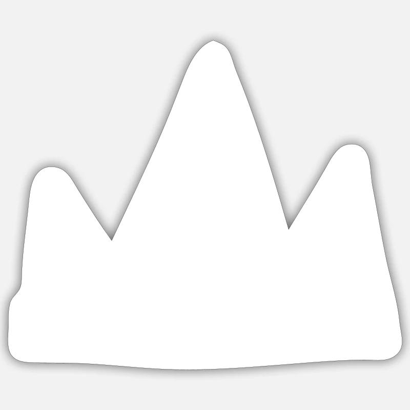 simple Krone Sticker Größe S (10 x 10 cm)