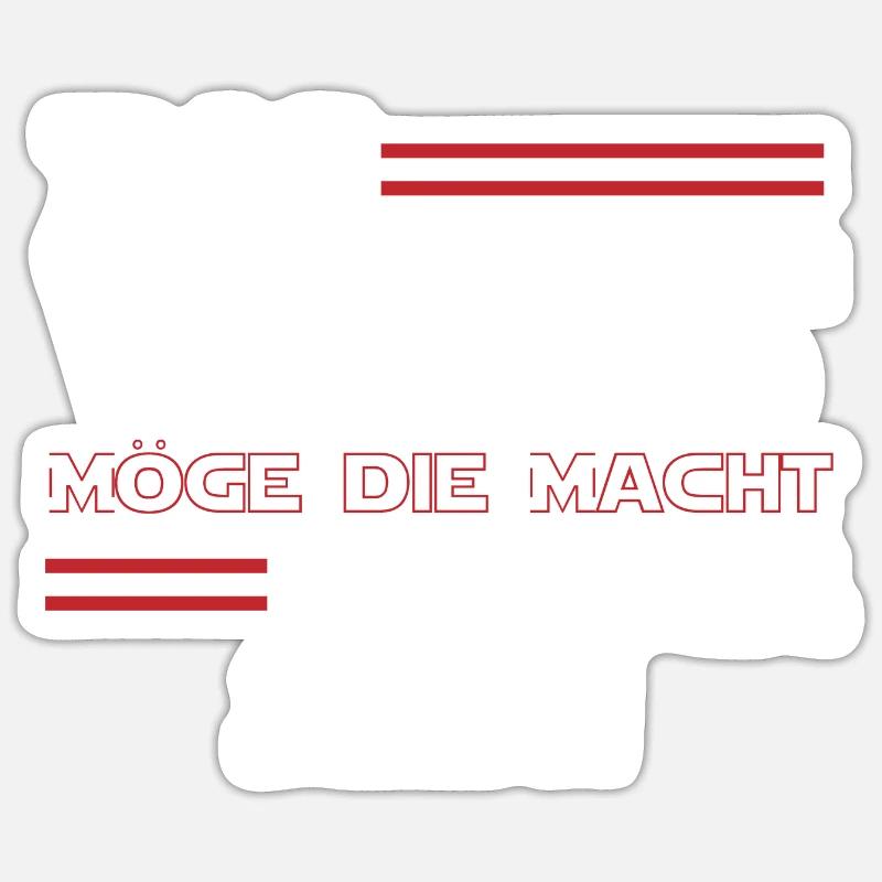 Das wars Möge die Macht mit dir Sein - Sticker Größe S (10 x 10 cm) - Mattweiß
