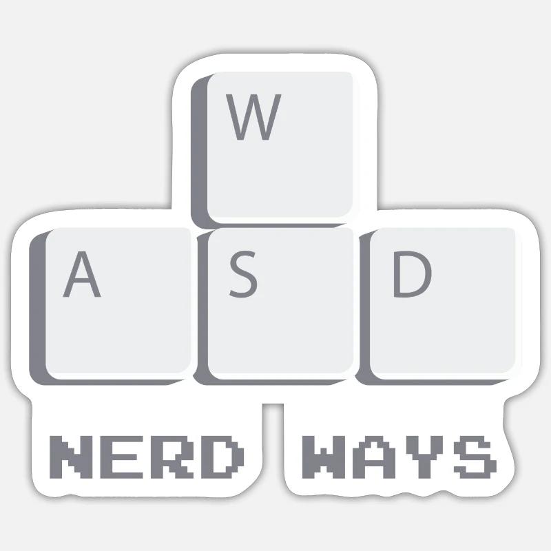 nerd modo Sticker formato S (10 x 10 cm)