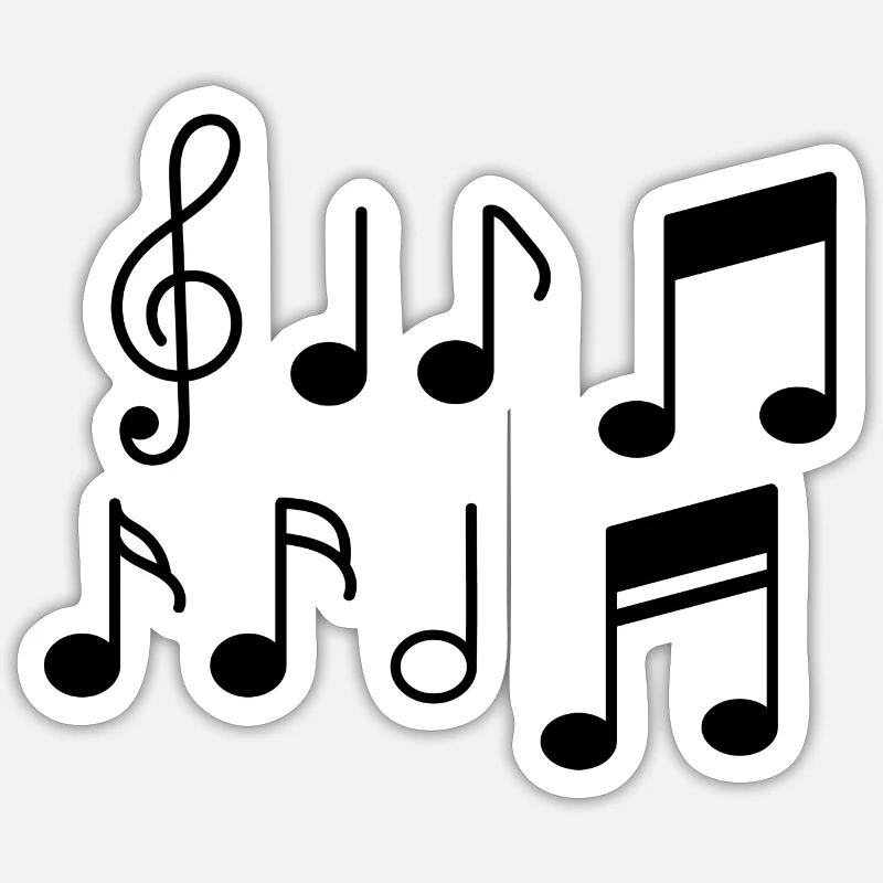 Clé de partition Sticker taille S (10 x 10 cm)