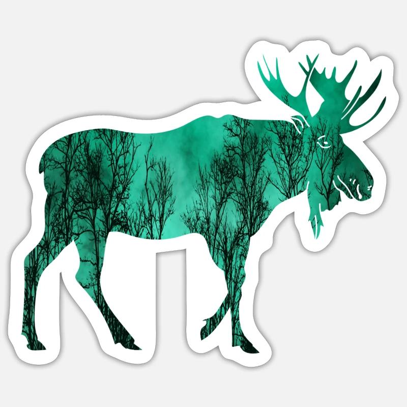 Élan - Sticker taille S (10 x 10 cm) - blanc mat
